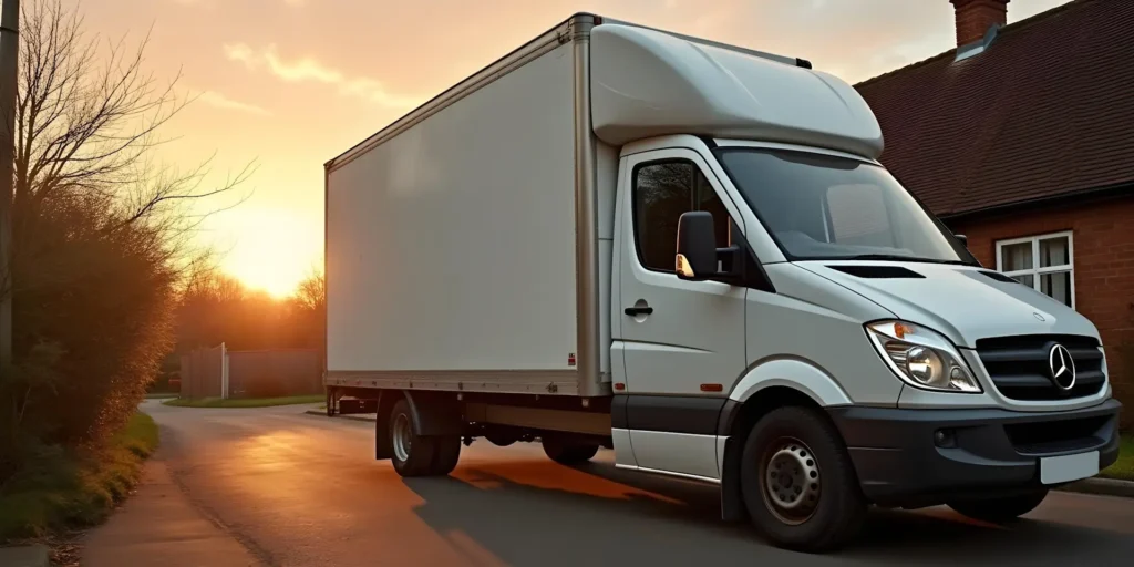 Bedford House Clearance van collecting waste as part of our fully licensed local waste collection service.