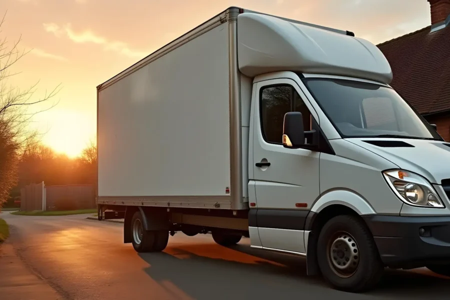 Bedford House Clearance van collecting waste as part of our fully licensed local waste collection service.