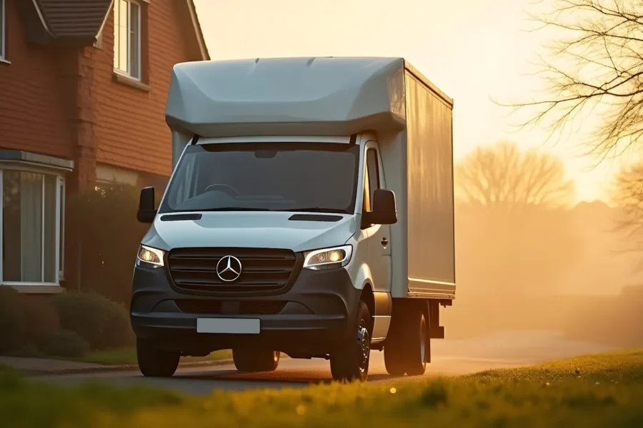 Bedford House Clearance van removing unwanted furniture following a bereavement from a house in Bedfordshire.